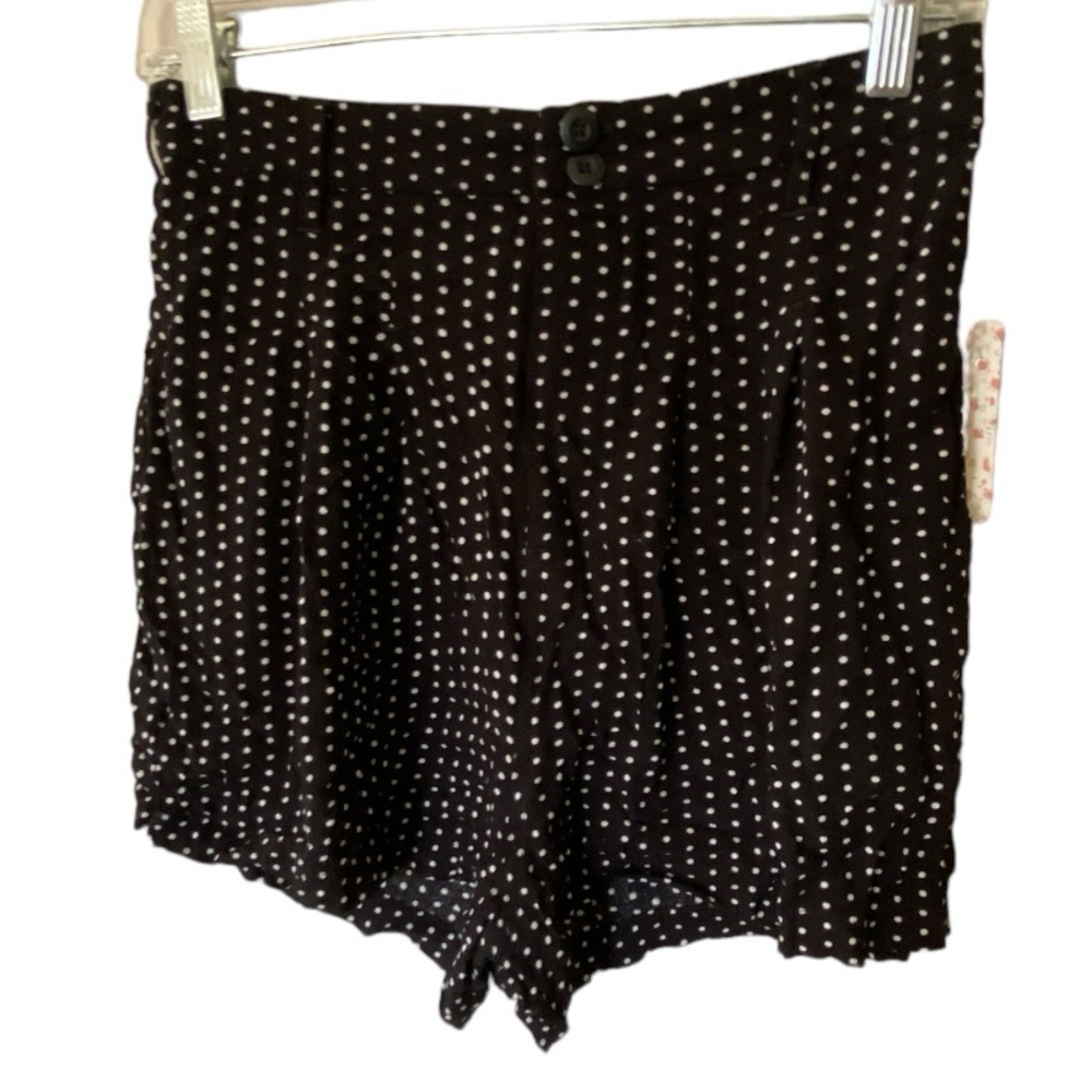 Free People Black Polka Dot Shorts‎ nwt